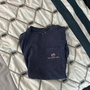 Southern Tide Kids Long Sleeve Tee in Navy